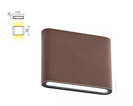 Nástěnné LED svítidlo Pocket 9053 tmavě hnědá Redo Group