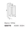 Italské světlo GES770 Gea 38cm