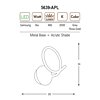 Nástěnné LED svítidlo Ozcan 5639-APL gray