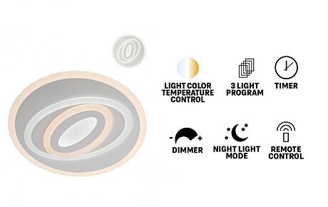 Stropní LED svítidlo STRATOS 01-2335, Smarter