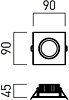 Zápustné LED svítidlo XONE 4000K ON03NW MWH