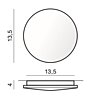 Nástěnné LED svítidlo AZ2714 Ancona Wood S 13,5cm Azzardo
