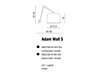 Nástěnné svítidlo Adam Wall S Ø 26cm AZ1843+AZ2600 Azzardo