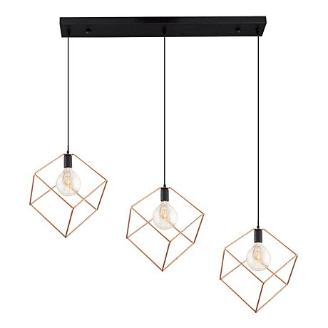 Závěsné svítidlo Ozcan 6440-3AS rose gold
