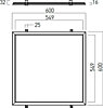 LED panel XWIDE RIM 3000K WDR6060WW MWH pro zapuštěnou montáž, IP40