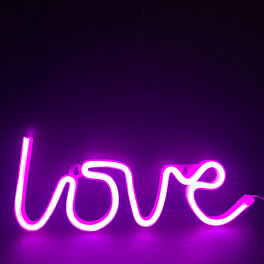 Nástěnná LED Love dekorace X041187322 USB