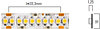LED pásek XRIBO IP20 3000K RB224020WW 1m 22W, 240LED/m