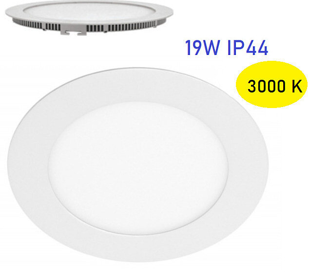 GTV Vestavné 19W LED světlo Oris LD-ORW19W-CBP4 3000K IP44