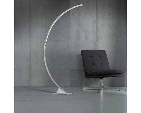 Stojací lampa LUZ 1x LED 30 W matný nikl