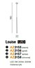 Závěsné LED svítidlo Louise AZ3418 AZzardo