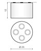 Stropní bodové svítidlo Azzardo Neos 4 FH31434B (white/chrome)