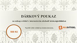 Dárkový poukaz v hodnotě 500,- Kč