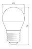 LED žárovka LD-SMNGB45C-60 GTV 6W 520lm 4000K