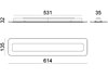 Italské LED světlo 8887 LineaLight měděné