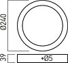 Stropní LED svítidlo Xform round 3000K FMR240WW MWH