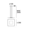 Italské světlo Aruba 8931 Linea Light 19W CRI90