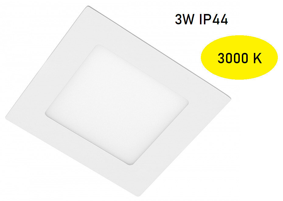 GTV Vestavné 3W LED světlo Matis LD-MAW03W-CBP4 3000K IP44