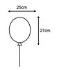 Závěsný balonek 3218-2 v.27cm červený