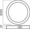 Stropní LED svítidlo Xform round 4000K FMR300NW MWH