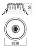 Zápustné LED svítidlo XMASTER 4000K MR06NW MWH, IP40