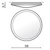 Stropní LED svítidlo Junona Ø38 AZ2751 3000K Azzardo