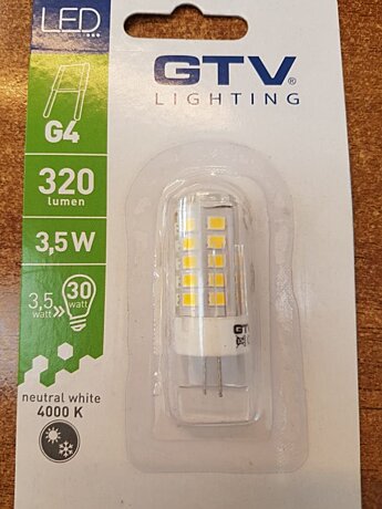 LED žárovka G4 3,5W 4000K