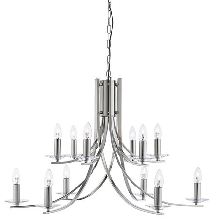 Moderní svítidlo 41612-12SS saténově stříbrné