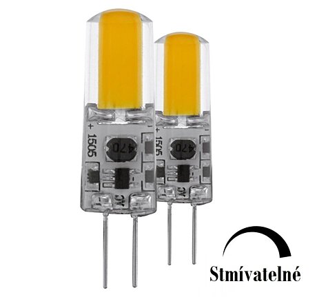 LED žárovka G4 stmívatelná 2700K 1,8W  11552 sada 2ks Eglo
