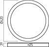 Stropní LED svítidlo Xform round 4000K FMR420NW MWH