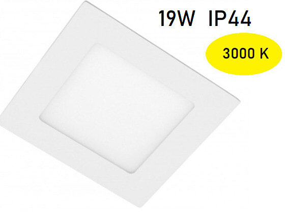 GTV Vestavné 19W LED světlo Matis LD-MAW19W-CBP4 3000K IP44