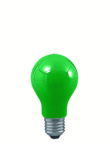 Klasická žárovka 40W E27 zelená