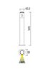 Exteriérová LED lampa Spy bollard 9435 3000K tmavě šedá Redo Group