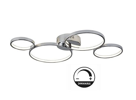 Stmívatelné LED svítidlo Searchlight 2004-4CC chrom