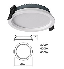Vestavné 13W LED světlo EVR02CCT SWH Arelux