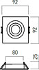 Zápustné svítidlo XFRAME FR01 MWH