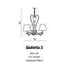 Závěsné svítidlo Azzardo Giulietta 3 AZ0514