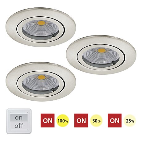 Zápustné LED svítidlo set 3ks TEDO 1 Eglo 95359