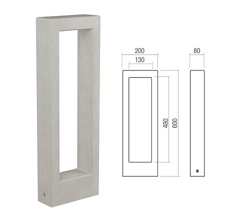 Venkovní sloupek 91166 Sander 60cm Redo group