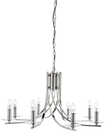 Moderní svítidlo 4168-8SS saténově stříbrné