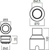 Zápustné LED svítidlo XKEY 4000K KY01NW MWH s krytím IP65