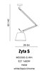Závěsné svítidlo Zyta S Pendant Ø 26cm AZ1845+AZ2600 Azzardo