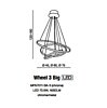 Závěsné LED svítidlo Wheel 3 Big  AZ_1431