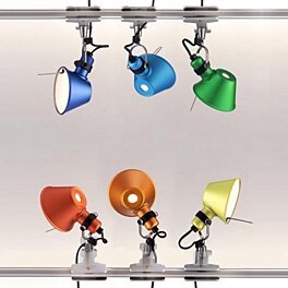 Italská lampička A010860 Artemide TOLOMEO MICRO pinza oranž