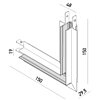 Zapuštěná rohová spojka s úhlem 90° XCLICK S RECESSED SCKR01C90 Arelux