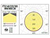 Vestavné LED SMD FTQ168WW MWH světlo Arelux 15W, 909lm, 3000K
