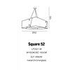 Závěsné svítidlo Azzardo Square 52 AZ0588