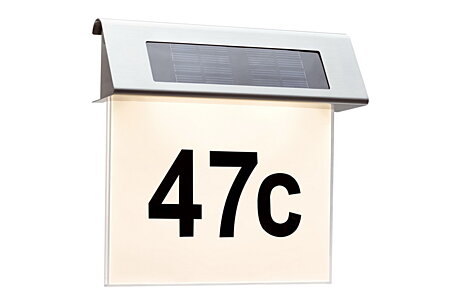 Solární svítidlo - číslo domu LED 93765