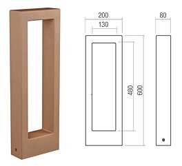 Venkovní sloupek 91168 Sander 60cm Redo group