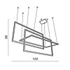 Závěsné LED svítidlo AZ2914 METRIC Azzardo