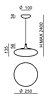 Italské LED svítidlo 7948 stmívatelné Squash Linea light